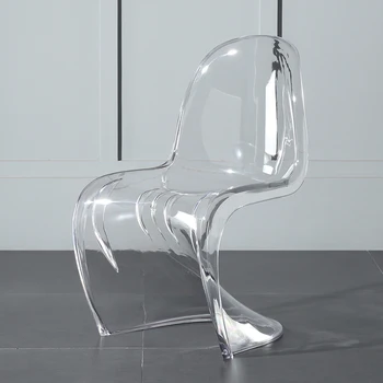Европейский стиль, красочный стул Pandong, S-образный стул, стул на стойке регистрации, модный пластиковый обеденный стул, простой косметический стул