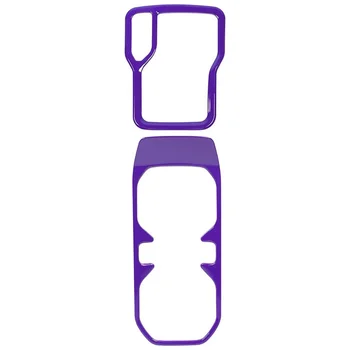 Крышка переключения передач и передняя крышка держателя стакана для воды на 2018 2019 2020 2021 Аксессуары Wrangler JL, ABS Фиолетовый