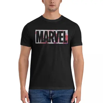 Мужская футболка с логотипом Disney Marvel USA, уникальная футболка, футболки с круглым вырезом и коротким рукавом, хлопковая подарочная одежда