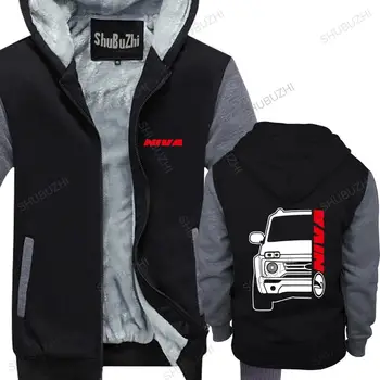 хлопчатобумажные мужские толстовки зимняя куртка Lada Niva Bronto Car Auto Черные толстовки Хлопчатобумажное теплое пальто мужская толстовка