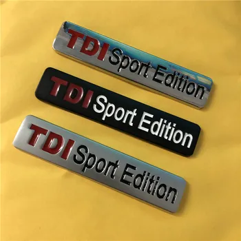 1X Металл Хром Черный Красный TDI Sport Edition Turbo Автомобильная Наклейка Эмблема Значок Наклейки для POLO GOLF CC TT JETTA GTI TOUAREG