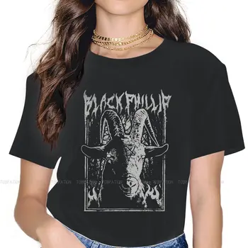 Черная женская футболка Philip Goat, топы для девочек с круглым вырезом, 5XL, женская футболка, забавный модный подарок