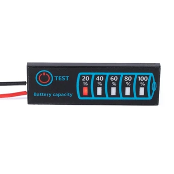 Универсальный индикатор заряда батареи для постоянного тока 5-30 В 12/24 В 3 С Литий-свинцово-кислотные Батареи Светодиодный дисплей Тестер емкости батареи