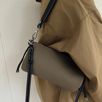 Ретро-сумки через плечо для женщин, летний тренд 2023, сумка-цилиндр Messegner, модная универсальная женская сумка, повседневная сумка через плечо