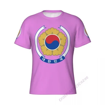 Футболка с 3D-изображением флага Южной Кореи, Мужская спортивная облегающая короткая футболка, мужской тренажерный зал, топы для занятий бодибилдингом, одежда