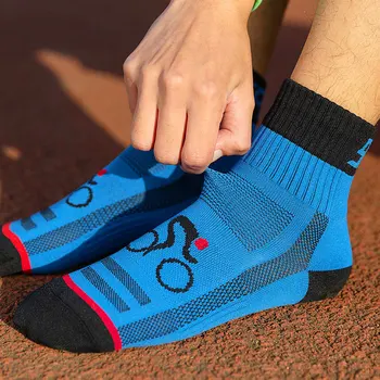 Нескользящие носки для велоспорта на открытом воздухе, красочные носки для бега по щиколотку с защитой от запаха, спортивные Женские Мужские носки с защитой от скольжения
