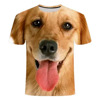 XS-6XL мужская футболка с цифровой печатью 3D Собаки, футболка с круглым вырезом и коротким рукавом, мужская повседневная индивидуальность, футболки, Топы