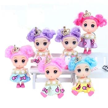9 СМ Мультистилевая модная кукла-принцесса, Креативная Эмалевая кукла, Свадебное платье, кукла для девочек, Брелок для ключей, игрушечный подарок для детей, детей
