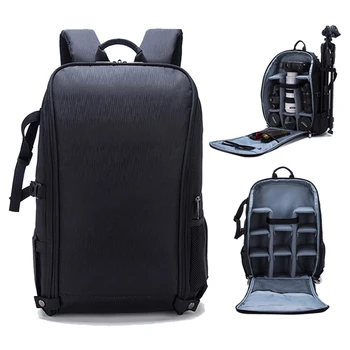 Камера большой емкости, водонепроницаемый рюкзак на плечо, видео штатив, цифровая зеркальная фото сумка/дождевик, подходит для Canon Nikon SONY