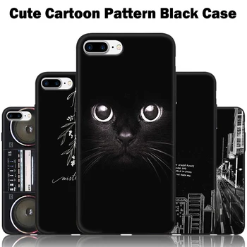 Силиконовый Чехол Для Телефона Apple iPhone 7 8 Plus Cute Cat Dogs С Мультяшным Рисунком Мягкая Задняя Крышка Для iPhone7 iPhone8 Plus 8Plus 7Plus