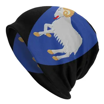 Герб Фарерских островов, шапочки, кепки, мужские, женские, унисекс, трендовая зимняя теплая вязаная шапка, кепки с Фарерским флагом для взрослых