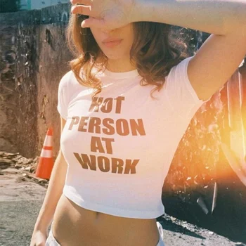 Летние женские милые сексуальные топы, детская футболка в стиле пэчворк, приталенная сказочная футболка Y2k, эстетичная уличная одежда в стиле гранж для девочек 90-х с круглым вырезом