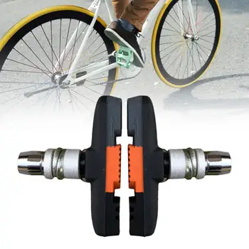 1 пара V-образных тормозных колодок Со сменным шумоподавлением Легкие Надежные практичные велосипедные тормозные колодки для езды на велосипеде