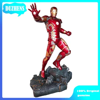 В наличии Duzhens Marvel Avengers Железный Человек MK43 50 см Фигурка героя GK Аниме Фигурка Модель Игрушки Коллекция фигурок Кукла Подарок