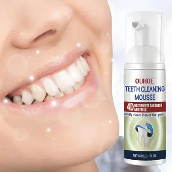 60 мл полезной зубной пасты с пеной, которую легко носить с собой, глубоко очищающая десны Эффективная муссовая зубная паста для ухода за полостью рта