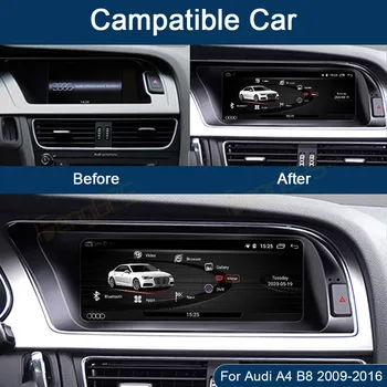8,8-Дюймовая Система Android10 Автомобильная GPS-Навигация Для Audi A4 A8 2009-2016 Autostereo Магнитола Головное Устройство Мультимедийный Плеер