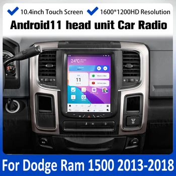 10,4-дюймовый автомобильный радиоплеер Android для Dodge Ram 1500 2013-2018 gps-навигация car audio video carplay