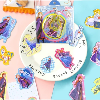 28 Листов наклеек с мультфильмами Диснея Disney Princess Frozen Toy Stitch Story Машинки Цум Цум Микки Детские Съемные наклейки Игрушки