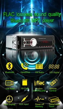 Автомобильное Радио Мультимедиа MP3 MP5 BT, FM Аудио Автомобильная Стереосистема 1 din, Поддержка USB TF Камера заднего Вида Пульт Дистанционного Управления Рулевым Колесом