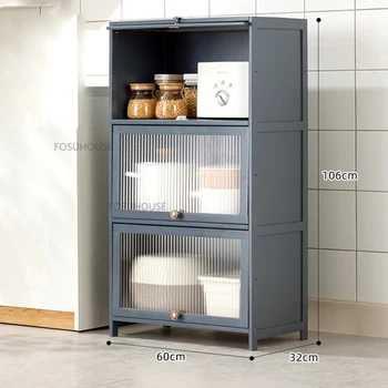 Акриловый кухонный шкаф Nordic Changhong для кухонной мебели Креативный бытовой Легкий Роскошный шкаф Большой вместимости