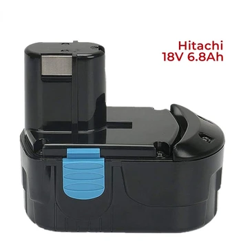 Замена Батареи Электродрели Аккумуляторный Электроинструмент 18V 6800mAh Для Hitachi BCL1815 BCL1830 BCL1840
