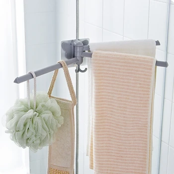 Поворотный полотенцесушитель для ванной комнаты, настенный распашной полотенцесушитель, Нержавеющий складной органайзер для полотенец для дома
