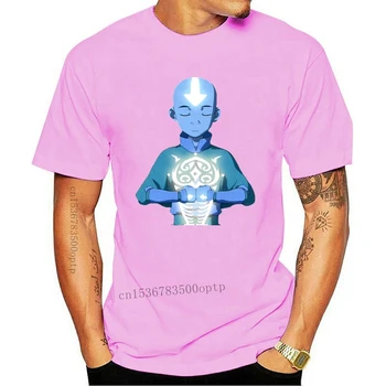Мужская одежда Aang Avatar The Last Airbender Футболка Мужская Новая Домашняя Футболка На Заказ Alicedream 100% Хлопковая Футболка Аниме