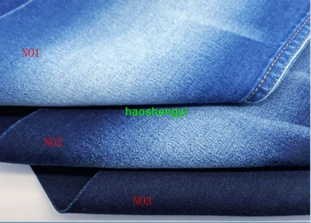 Саржевая высокоэластичная осенняя куртка из синего денима, одежда из джинсовой ткани
