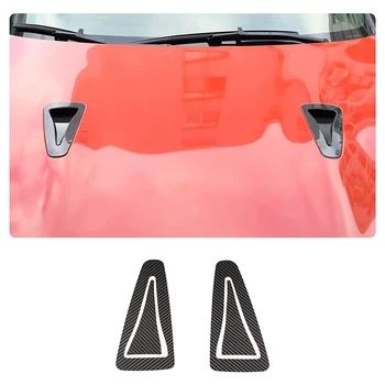 Наклейка для отделки крышки вентиляционного отверстия капота двигателя автомобиля из мягкого углеродного волокна для Nissan GTR R35 2008-2016 Аксессуары