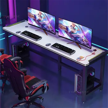 Современный двойной игровой стол Настольные компьютерные столы Офисная мебель Студенческий рабочий стол Игровой стол в интернет-кафе Компьютерный стол