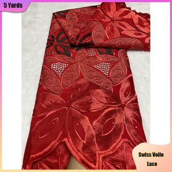 Кружевная белоснежная Африканская кружевная ткань 2022, Высококачественные водорастворимые гипюровые шнурки для нигерийского свадебного платья