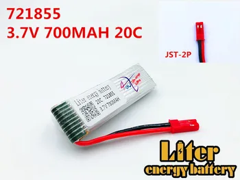 3,7 В 700 мАч Литий-полимерный Для WLtoys V929 V949 V959 V212 V222 H07 Udi U815A U818A 6039 Lipo batterij 721855 + Зарядное устройство США