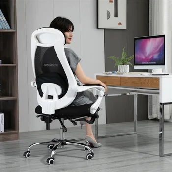 Современные офисные стулья для офисной мебели Удобная Эргономичная спинка для спальни Игровой стол Кресельный подъемник Поворотное компьютерное кресло