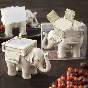 Ретро Чайный подсвечник Lucky Elephant, Подсвечник, свадебный подарок, Домашний Декор