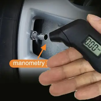 Тестер давления воздуха в шинах Различные устройства Кнопка питания аккумулятора Измеритель давления в шинах Ручной электронный измеритель давления в шинах
