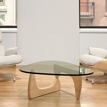 Чайный обеденный кофейный столик, подставка для телевизора в гостиной, роскошный современный журнальный столик, стеклянный пол, Низкая мебель для дома