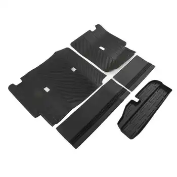 Протектор спинки Черный коврик для спинки заднего сиденья, легко моющийся для автомобиля