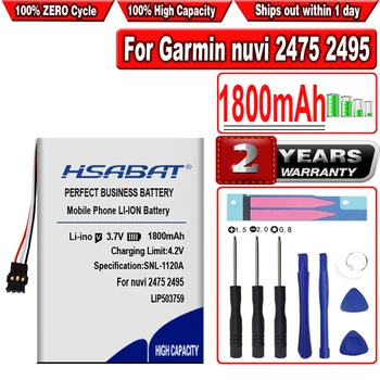 Аккумулятор HSABAT 1800 мАч для Garmin nuvi 2475 2495 2545 2515 2565 2555 2595 GPS