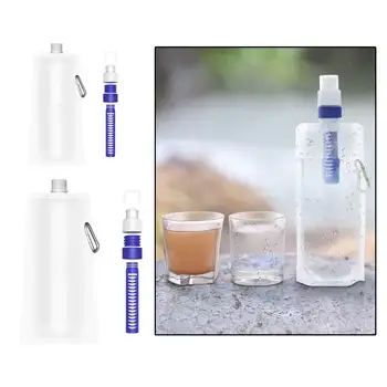 Складной фильтр для воды, фляги, сумка для фильтрованной воды для кемпинга