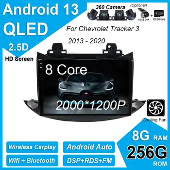 Поддержка DSP 360 Камера Android 13 Автомобильное радио Мультимедиа Видео GPS Навигация стереоплеер для Chevrolet Tracker 3 2013 - 2020