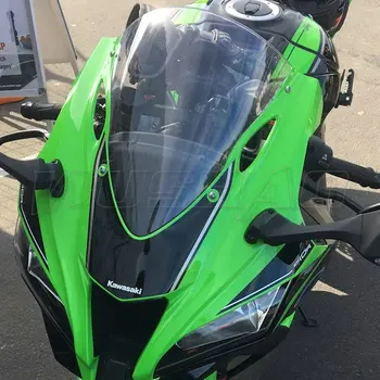 Мотоцикл Double Bubble Лобовое Стекло Ветрового Стекла Для 2016 2017 2018 2019 2020 2021 Kawasaki Ninja ZX10R ZX-10R ZX 10R