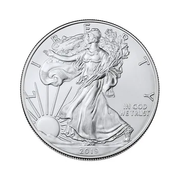 Американское серебро 2019 года, памятные монеты Соединенных Штатов Америки Amweica, 1-я памятная монета Первого памятного монетного двора