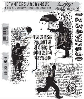 Зонт от дождя 2023 Новые марки для скрапбукинга Фотоальбом Декоративное тиснение Бумажные открытки Поделки